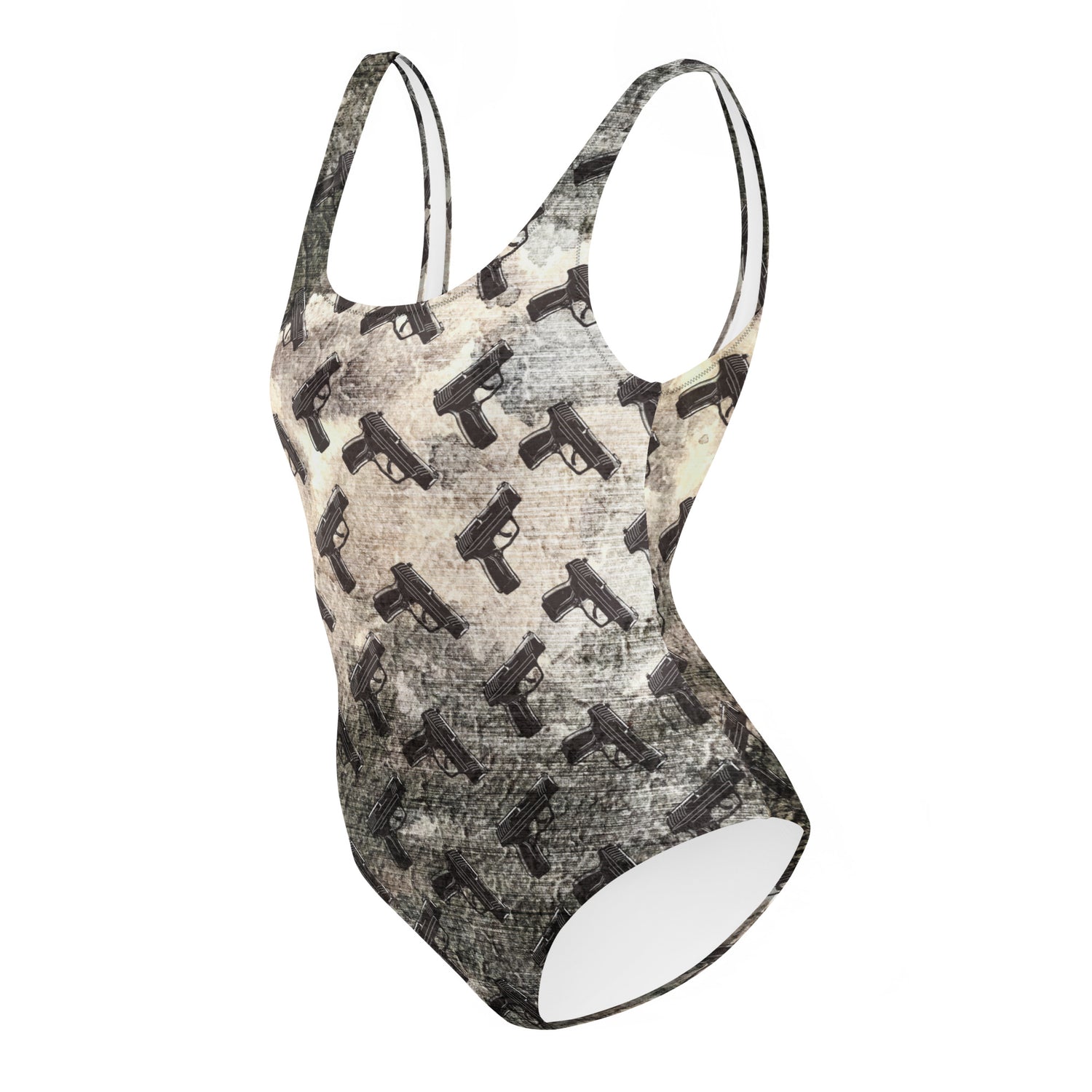 Gunpowder Pistol Palooza One-Piece Swimsuit